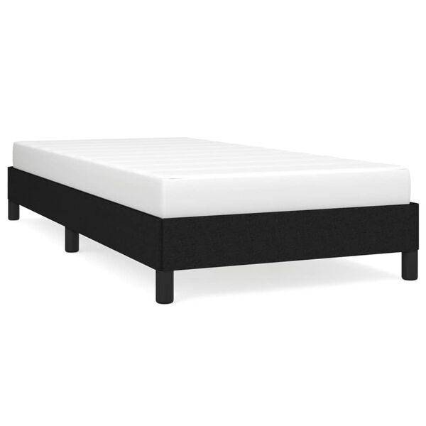 vidaXL Estrutura de cama sem colch&atilde;o 90x190 cm tecido preto