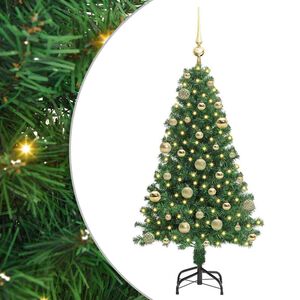 vidaXL &Aacute;rvore de Natal Artificial Verde 120 cm PVC, A&ccedil;o e Pl&aacute;stico