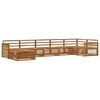 vidaXL Conjunto de Sof&aacute;s para Exterior 7 pcs Natural
