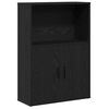 vidaXL Estante 60x24x85 cm derivados de madeira carvalho preto