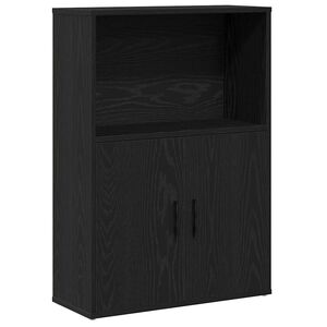 vidaXL Estante 60x24x85 cm derivados de madeira carvalho preto