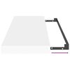 vidaXL Prateleira de parede suspensa 80x23,5x3,8 cm MDF branco