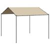 vidaXL Tenda com toldo 3x3 m a&ccedil;o e tecido bege