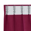vidaXL Cortinas Blackout com Argolas 2 pcs Vinho Vermelho 245 x 140 cm