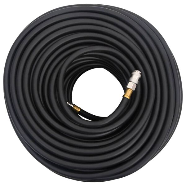 vidaXL Mangueira de ar h&iacute;brida 0,6" 50 m borracha e PVC preto