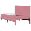 vidaXL Estrutura da Cama com colch&atilde;o Rosa 80 x 200 cm Veludo