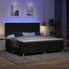 vidaXL Cama Box Spring LED com colch&atilde;o Preto 200 x 200 cm tecido