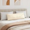 vidaXL Travesseiros de Sofá 2 pcs Creme 120 x 40 cm