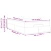 vidaXL Estrutura de cama com colch&atilde;o com colch&atilde;o 2 pcs Cinzeto PVC