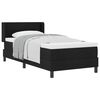vidaXL Cama Box com cabeceira Manual Preto 200 x 80 cm tecido