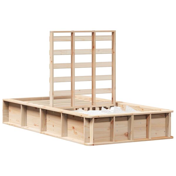 vidaXL Estrutura da Cama Castanho 100 x 200 cm