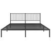 vidaXL Estrutura de cama com cabeceira 183x213 cm metal preto