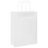 vidaXL Sacos de papel 250 unid com al&ccedil;as branco 26x12x35 cm