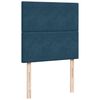 vidaXL Estrutura cama otomana colch&otilde;es 80x200 cm veludo azul escuro
