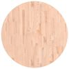 vidaXL Tampo de mesa redondo &Oslash;90x4 cm madeira de faia maci&ccedil;a