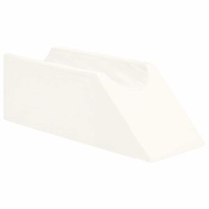 vidaXL Travesseiro para as pernas Liso Branco