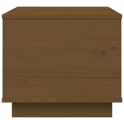 vidaXL Mesa de centro 40x50x35 cm madeira de pinho maciça castanho-mel