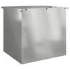 vidaXL Caixa de Armazenamento Externa Prateado 55 x 50,5 x 50 cm A&ccedil;o