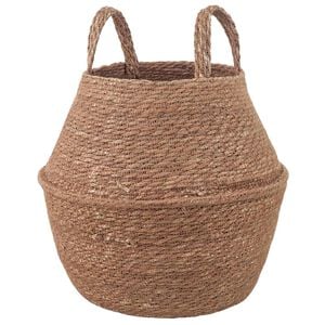 vidaXL Cachepot com al&ccedil;as Natural &Oslash; 22 x 20 cm 100% Erva marinha