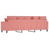 vidaXL Sof&aacute; de 3 lugares 210 cm veludo rosa