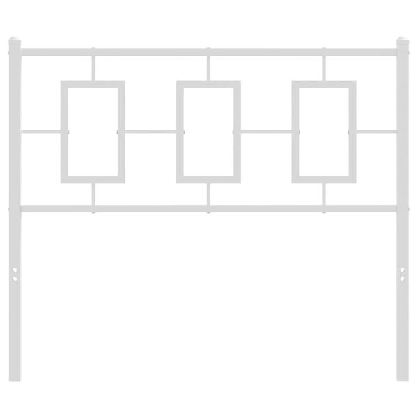 vidaXL Cabeceira de substitui&ccedil;&atilde;o 100 cm metal branco