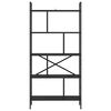 vidaXL Estante Carvalho Preto 75 x 30 x 156 cm Madeira processada