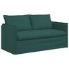 vidaXL Conjunto de Sof&aacute;s 2 pcs Verde Escuro 196 x 82 x 85 cm tecido