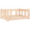 vidaXL Cama para c&atilde;es 65,5x50,5x28 cm madeira de pinho maci&ccedil;a