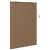 vidaXL Estores de rolo com cortinas Manual Castanho 120 x 160 cm Bambu