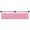 vidaXL Cabeceira Suspensa Riscas Rosa 190 x 55 x 5 cm tecido
