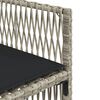 vidaXL 9 pcs conjunto de jantar p/ jardim c/ almofad&otilde;es cinzento claro