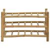vidaXL Escorredor de Vinho Natural 57 x 29,5 x 36 cm Bambu
