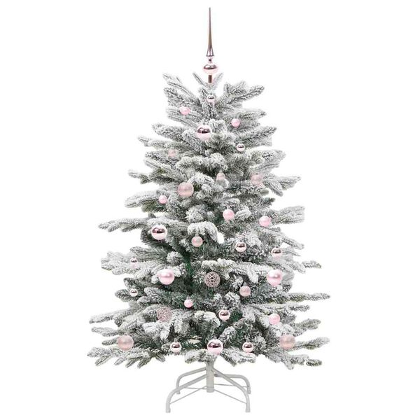 vidaXL &Aacute;rvore de Natal Articulada Artificial Branco 120 cm PE e PVC