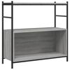 vidaXL Estante 80x30x78,5 cm derivados de madeira e ferro cinza sonoma