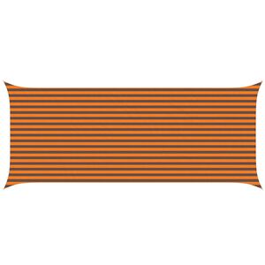 vidaXL Vela de sombra solar Laranja e Marrom 6 x 2,5 m