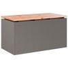vidaXL Banco de jardim Ferro Enferrujado 80 x 40 x 43 cm A&ccedil;o corten