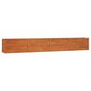 vidaXL Canteiro de jardim 320x40x45 cm a&ccedil;o corten cor enferrujado