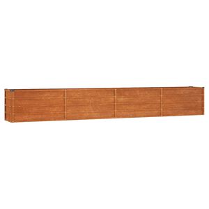 vidaXL Canteiro de jardim 320x40x45 cm a&ccedil;o corten cor enferrujado