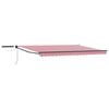 vidaXL Toldo Retr&aacute;til El&eacute;trico Vermelho, Branco, Antracite 4,5 &times; 3 m