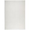 vidaXL Tapete de pelo curto IZA visual escandinavo 140x200cm cor creme