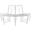 vidaXL Banco de &Aacute;rvore 4-N&uacute;mero de lugares 160 x 80 x 89 cm A&ccedil;o