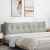 vidaXL Travesseiro para Costas Cinzento-claro 200 x 24 x 50 cm Veludo
