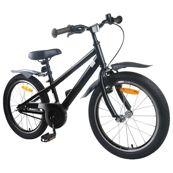 vidaXL Bicicleta Infantil 20 Polegadas para 6-11 Anos Preto