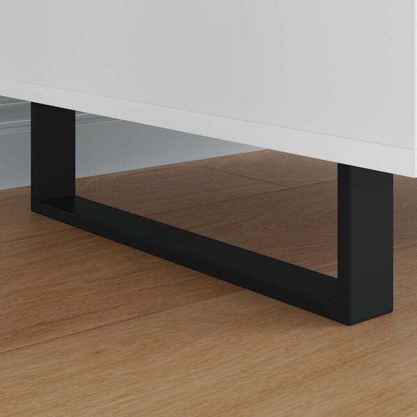 vidaXL P&eacute;s de M&oacute;veis 2 pcs Preto 37,6 x 4 x 10 mm Ferro