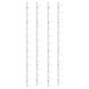 vidaXL Garrafeira de parede para 12 garrafas 2 pcs ferro branco