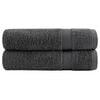 vidaXL Toalhas de banho premium SOLUND 2pcs 70x140cm 600gsm antracite