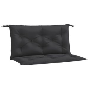 vidaXL Almofad&otilde;es banco jardim 2 pcs 100x50x7cm tecido oxford preto