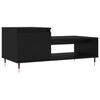 vidaXL Mesa de centro 100x50x45 cm derivados de madeira preto