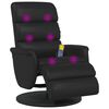vidaXL Cadeira de Massagem Recliner Preto 71 x 98 x 106 cm