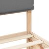 vidaXL Estrutura de Cama com Cabeceira Estofada Cinzento-claro